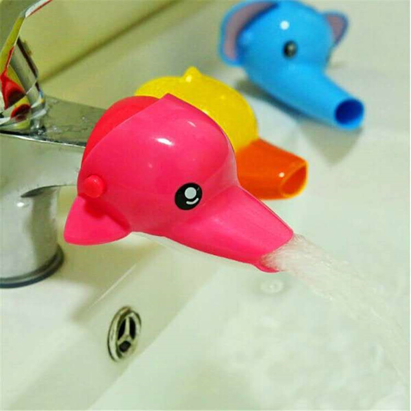 Handig voor babywashelper Gootsteenaccessoires Keuken Mooie cartoon kraanverlenger voor kinderen Handen wassen in de badkamer
