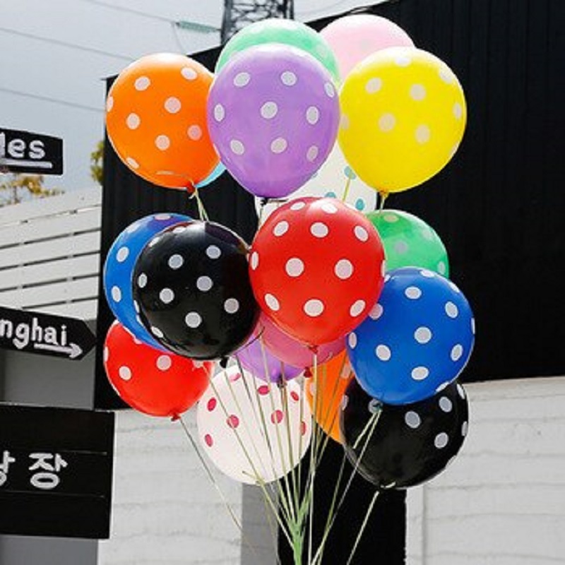 10pcs 12 Inch Colorful Wedding Valetines Day Agate Marble Wave Point Balloons Birthday Decoration Happy Year Decor