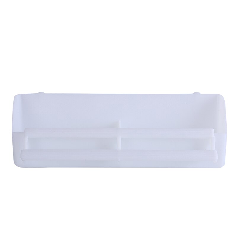 Plastic Bird Pigeons Cage Feeder 2 in 1 Birdcage Food Water Bowl Dual Feeding Cup Bird Parrot Pet Aviary Water box rectangle: Default Title