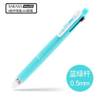 Zebra Sarasa Multi 4 Color 0.5 mm Gel Ink Multi Pen 0.5 mm Pencil: Blue