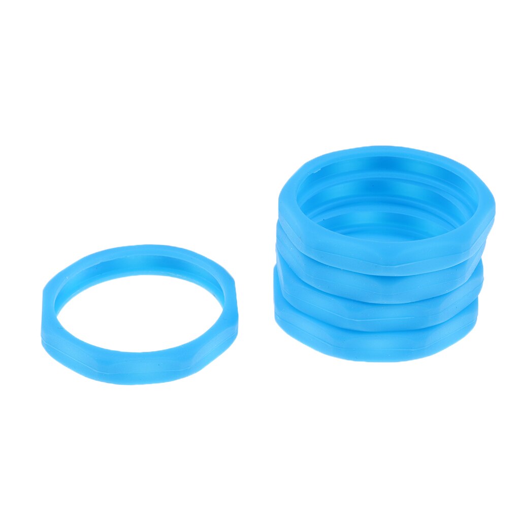 5pcs Microphone Slip Anti-Rolling Protection Ring Mic Silicone Ring Protect Microphone from Shocks Bumps and Falls