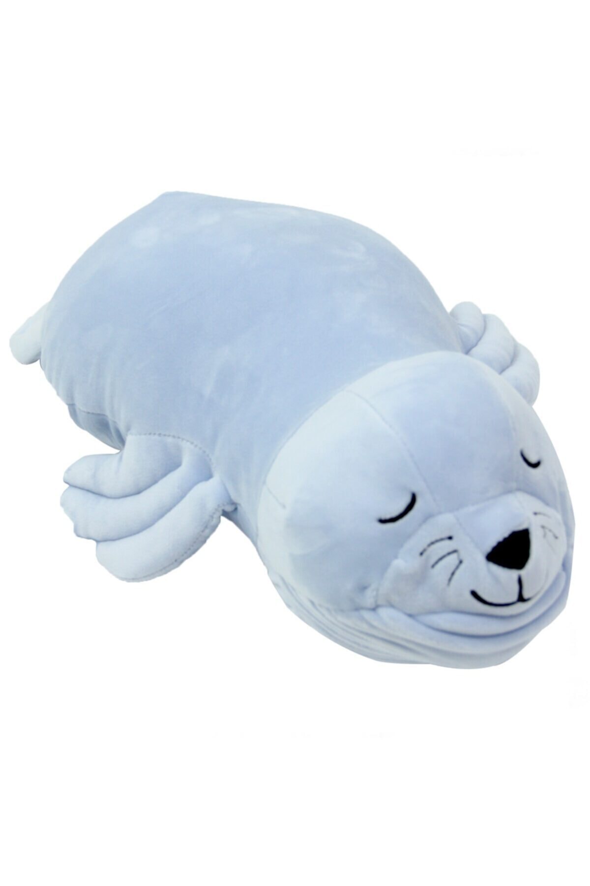 Seal Figured Plush Pillow: Blue