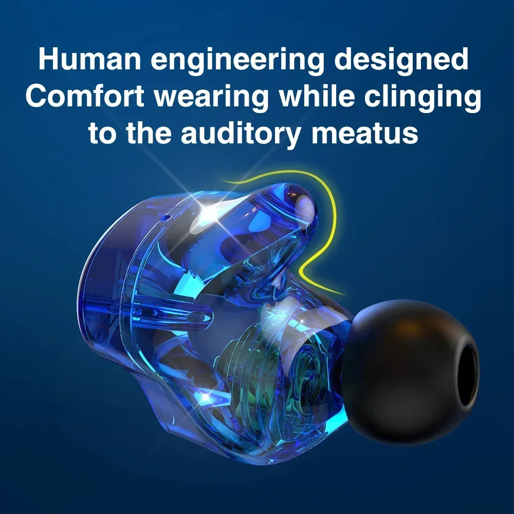 QKZ SK7 Copper Driver HiFi In Ear Wired Earphone Bass Stereo Headphone Noise Cancelling Headset Sport Earbuds 3.5MM With Mic