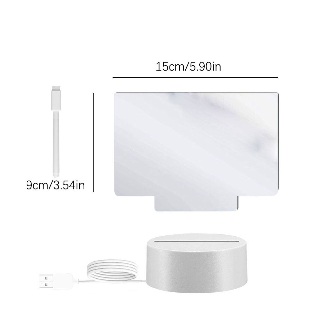 Note Board Led Night Light USB Message Board Light... – Grandado