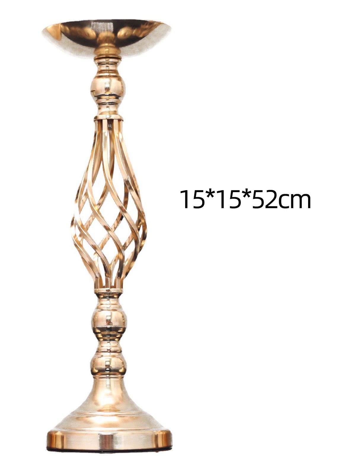 Wedding Metal Vase Main Table Flower Holder Road Lead Home Decor Candle Holder: Yellow