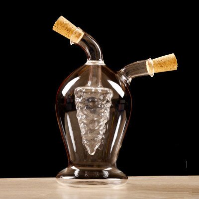 Double Wall Glass Glass Olive Oil Bottle Pourer Kitchenware Oil Vinegar Bottle Sauce Bottle Oiler Cruet Condiment Bottles Soy
