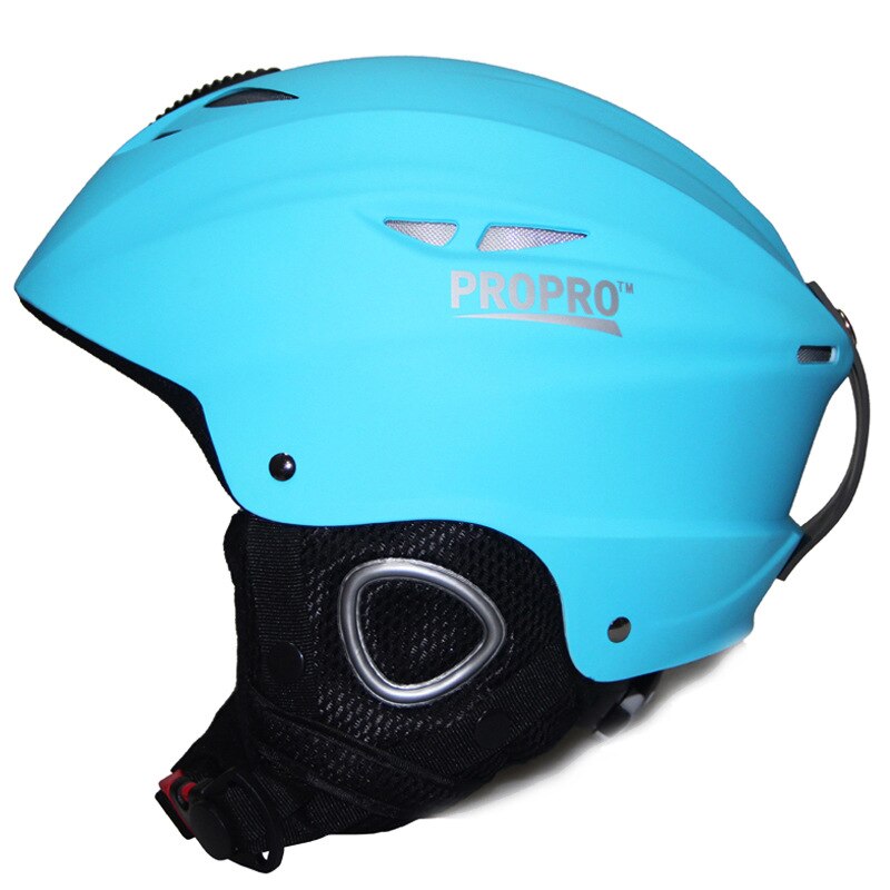 Propro Outdoor Volwassen Veiligheid Ski Helm Integraal-Gegoten Mannen Vrouwen Sneeuw Skiën Helm Snowboard Skateboard Sport Helm Heren: Sky Blue / L(56-59CM)