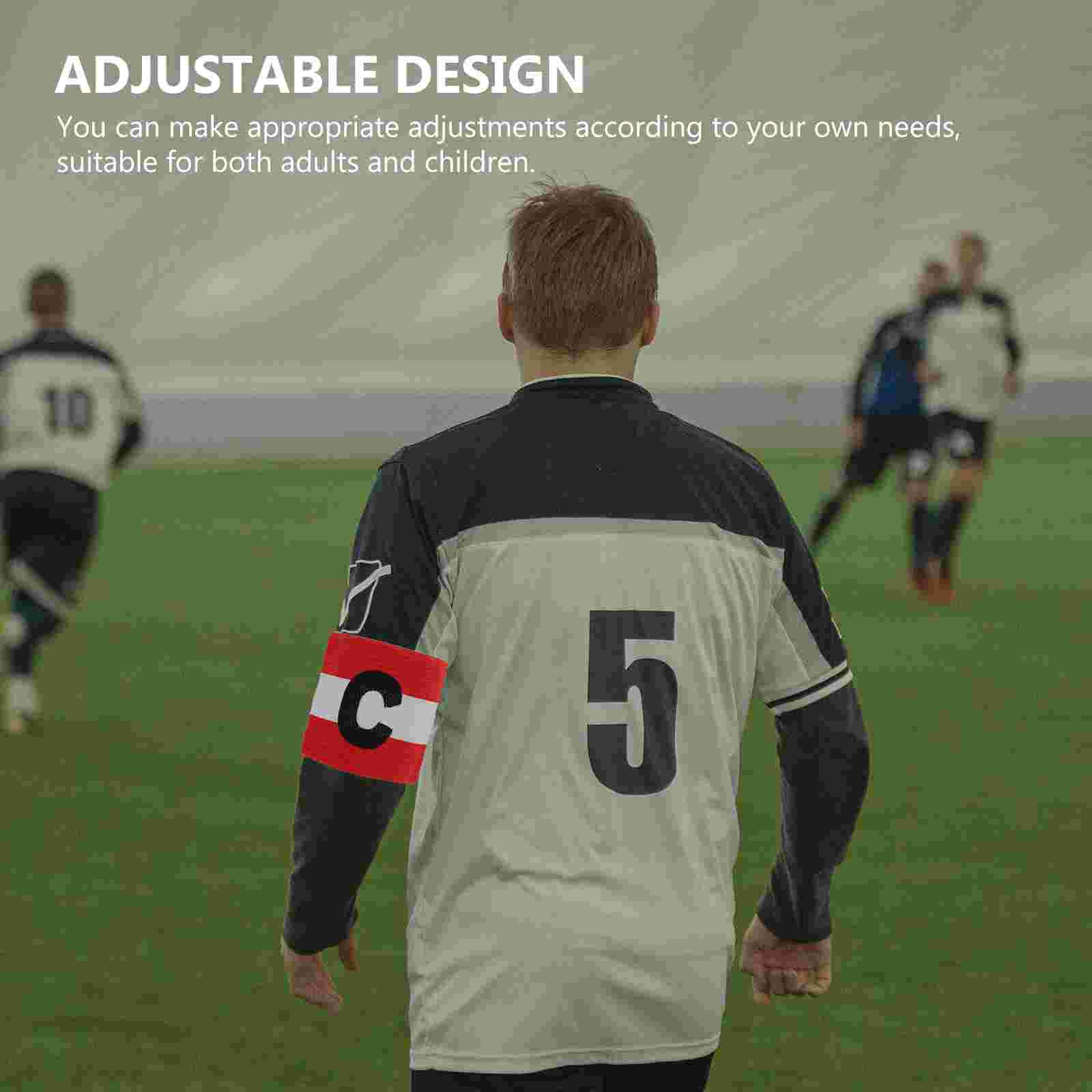 2 pieces portable sports armbands captain's label armbands for football game