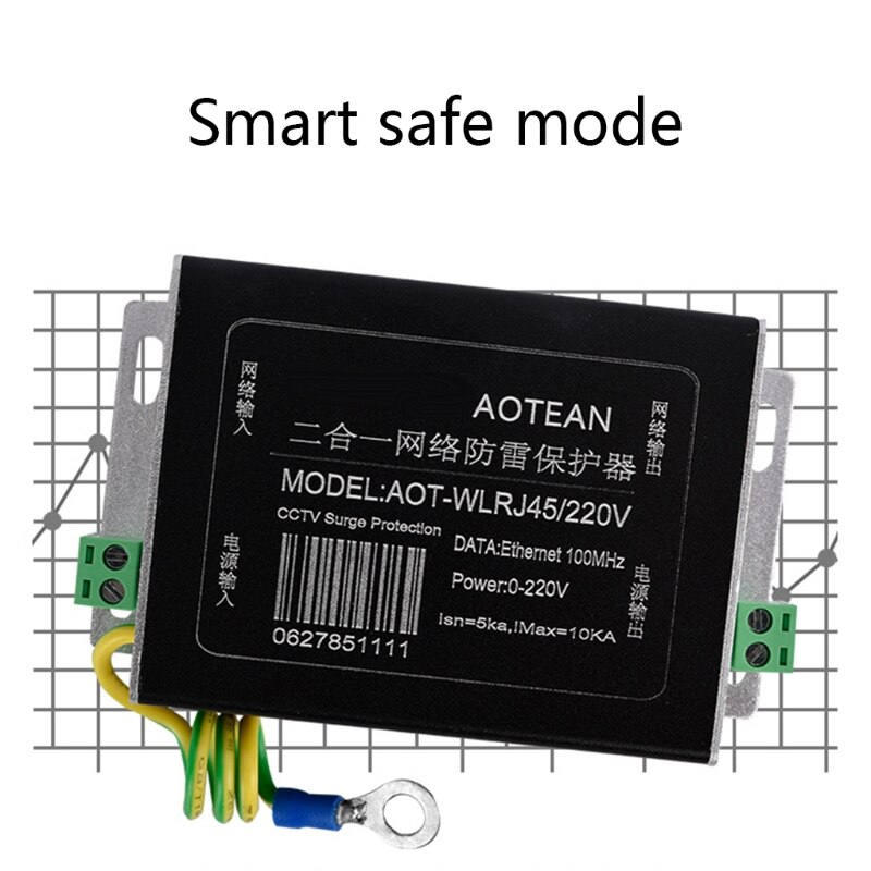 Ethernet Network Power RJ45 Overspanningsbeveiliging-Thunder Arrester Schakelaar Camera Spd