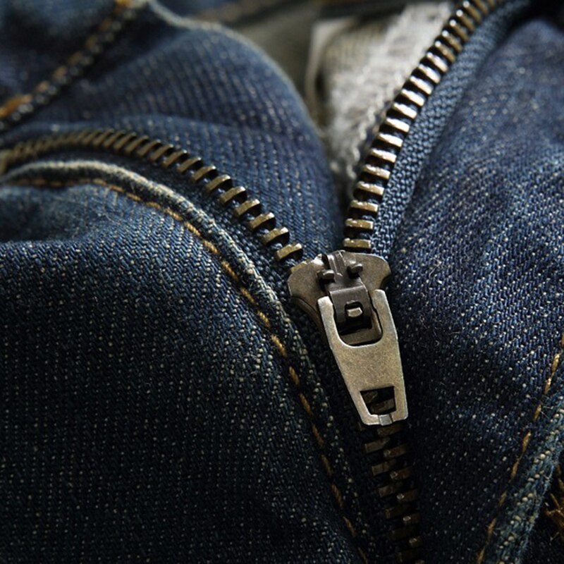 Mannen Jeans Europese En Amerikaanse Persoonlijkheid Nostalgische Gescheurde Jeans Beschadigd Gat Trendy Jeans Plus Size
