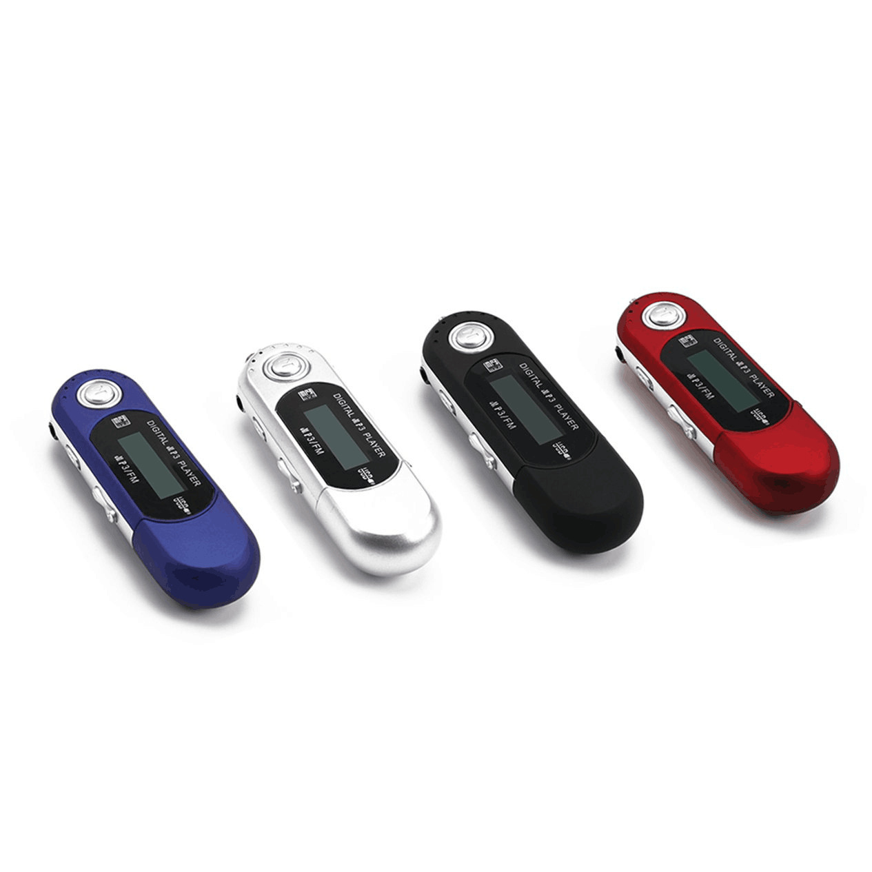 Mini MP3 Player USB 2.0 Small Flash Drive LCD Music Player With 4GB SD Card 3.5mm Audio Jack FM Ridio