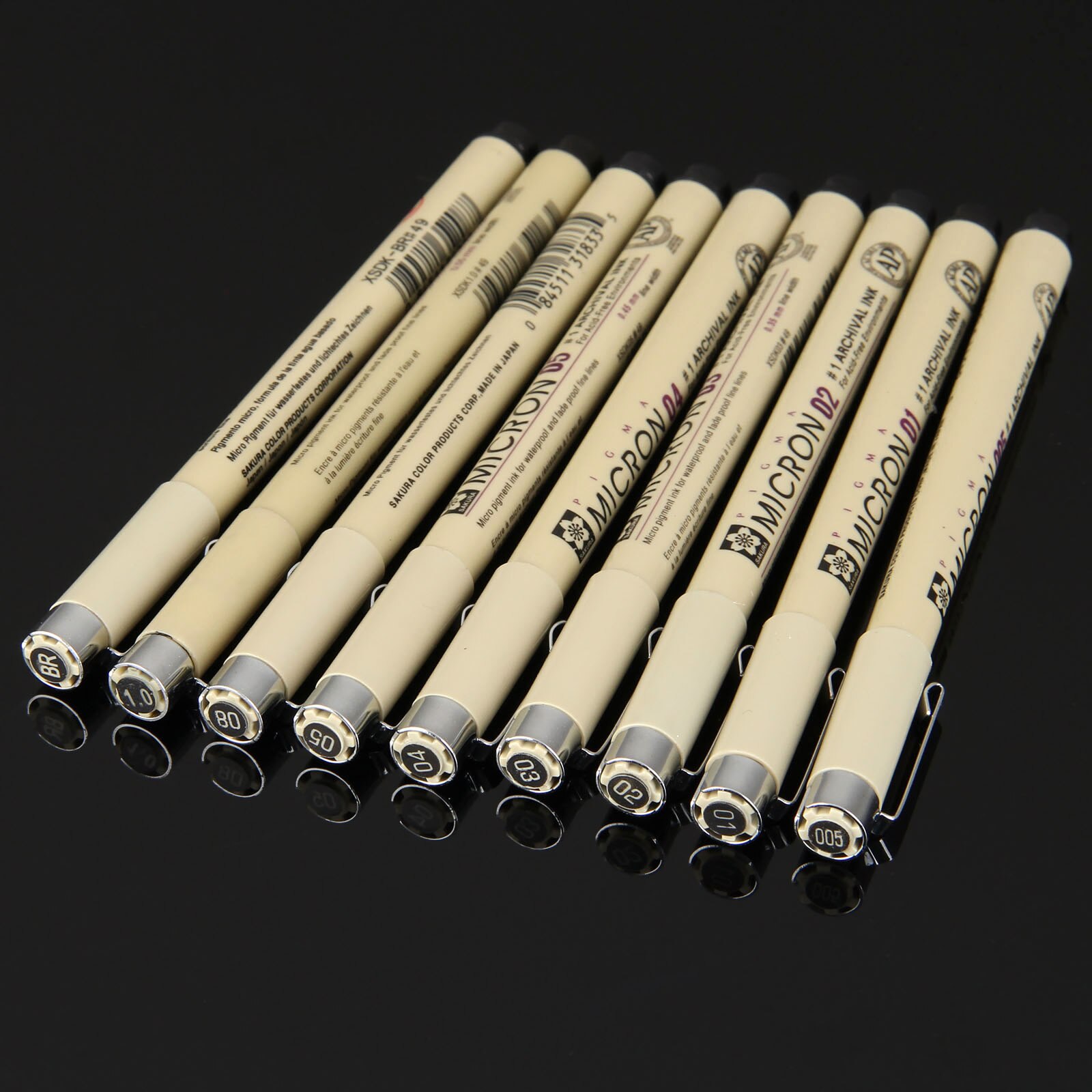 1PC Black Ink Fine Line Pen Fine Tip Inking Pens For Drawing Archival Ink Pen Fineliner Sketching Pens for Drafting Writing