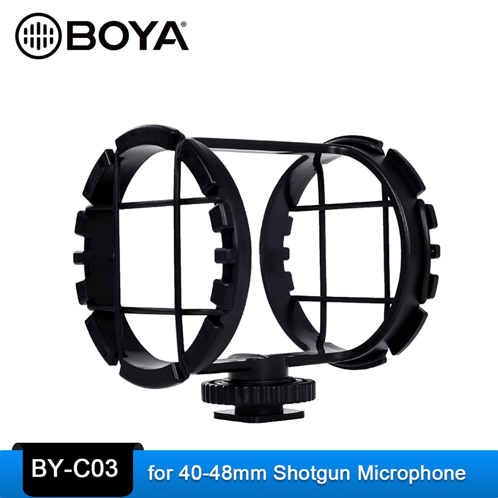 Boya BY-C03 Professionele Microfoon Shockmount Voor Camera Schoen Voor Microfoons 1 "Tot 2" In Diameter (Past De zoom H