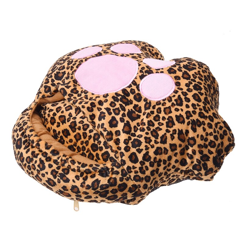 1 x léopard chat-Pad USB chauffé pantoufle chauffe-pied ordinateur portable --- couleur aléatoire