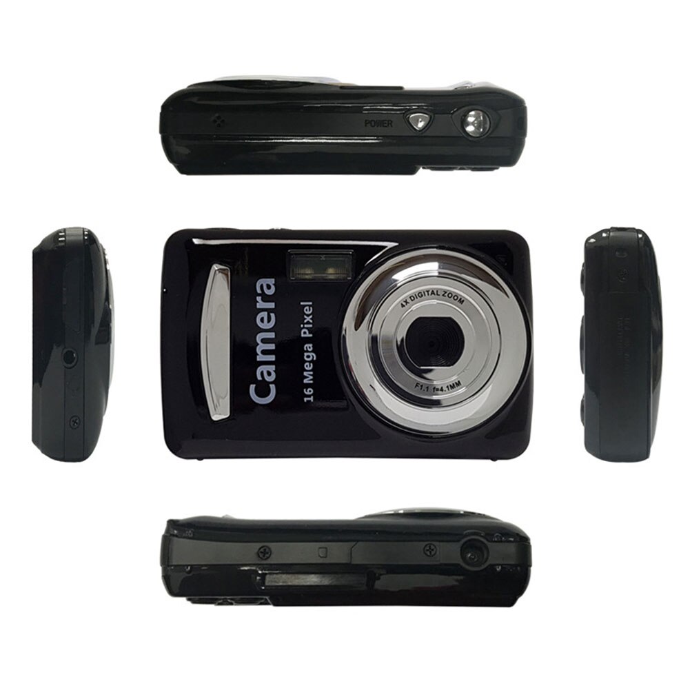 2.4 Inch Handheld Digital Camera Travel 16 Megapixels Portable Easy Apply High Definition Mini TFT LCD Durable Black Practical