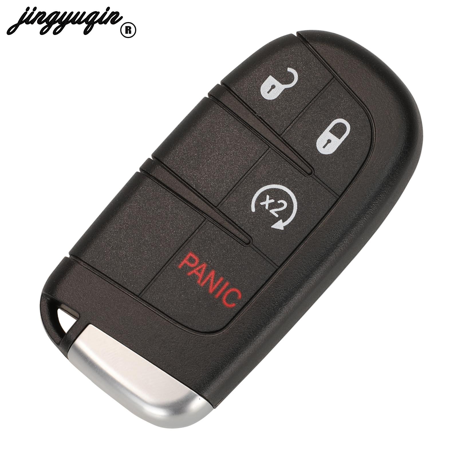 Jingyuqin para Jeep Grand Cherokee Dodge Ram 1500 cargador de viaje Dardo Challenger Durango Chrysler 300 carcasa de llave remota 2/3/4/5BT