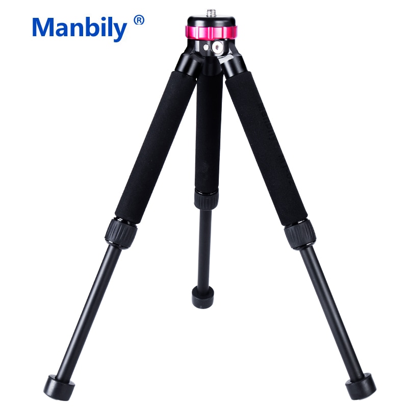 Manbily MT-02 Mini Tafel Aluminium Statief voor Mirroless Mobiel Gorpo Compact Camera schieten Go Pro Hero Telefoon Statief Pens