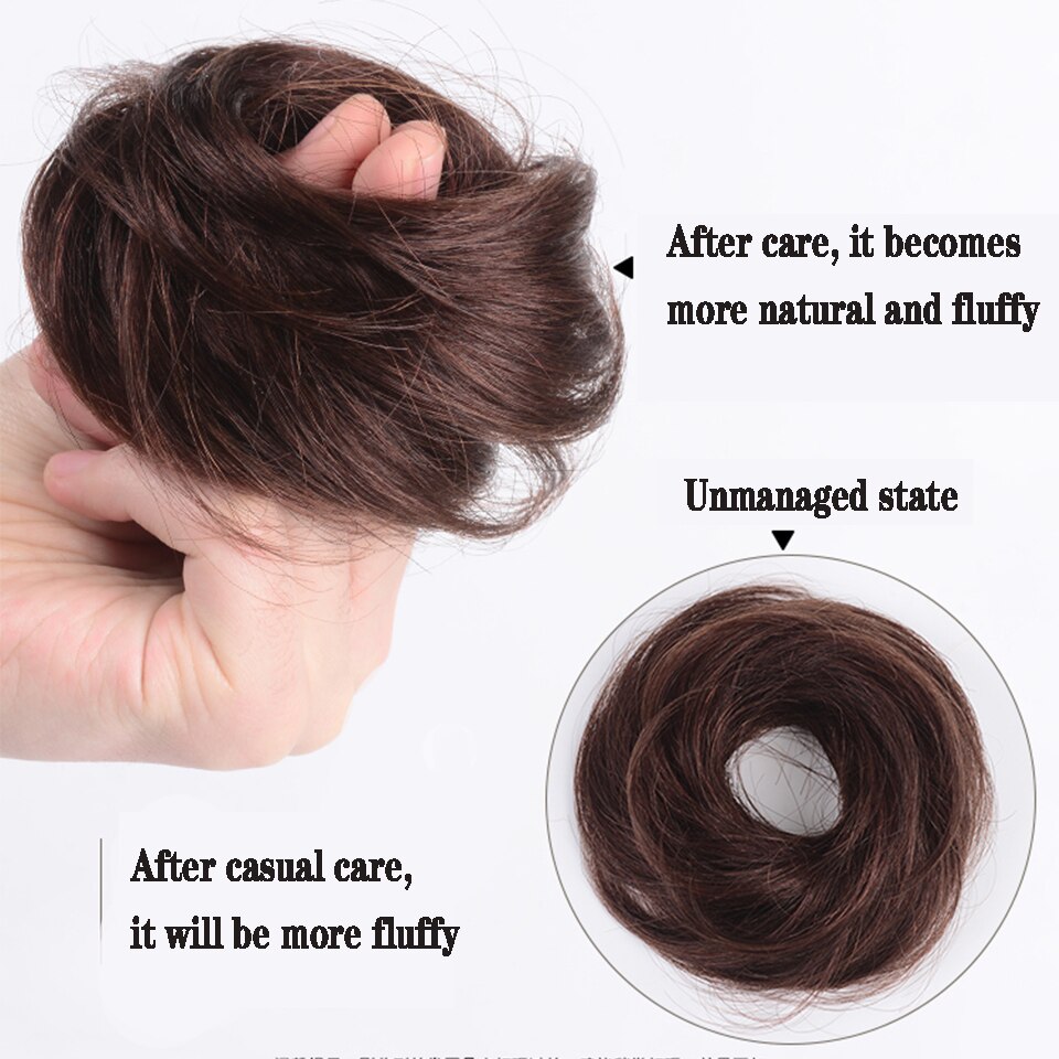 HOUYAN Synthetic bread, curly messy hair, hair braid, wedding hair accessories, suitable for women and children