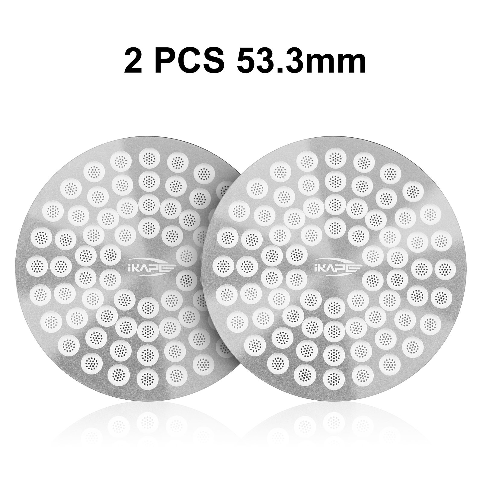 IKAPE Espresso Puck Screen V2 0.8mm, Food-grade 304 Stainless Steel Coffee Puck Screen-Ultra-thin, Resusable Ground Filter: Dark Khaki