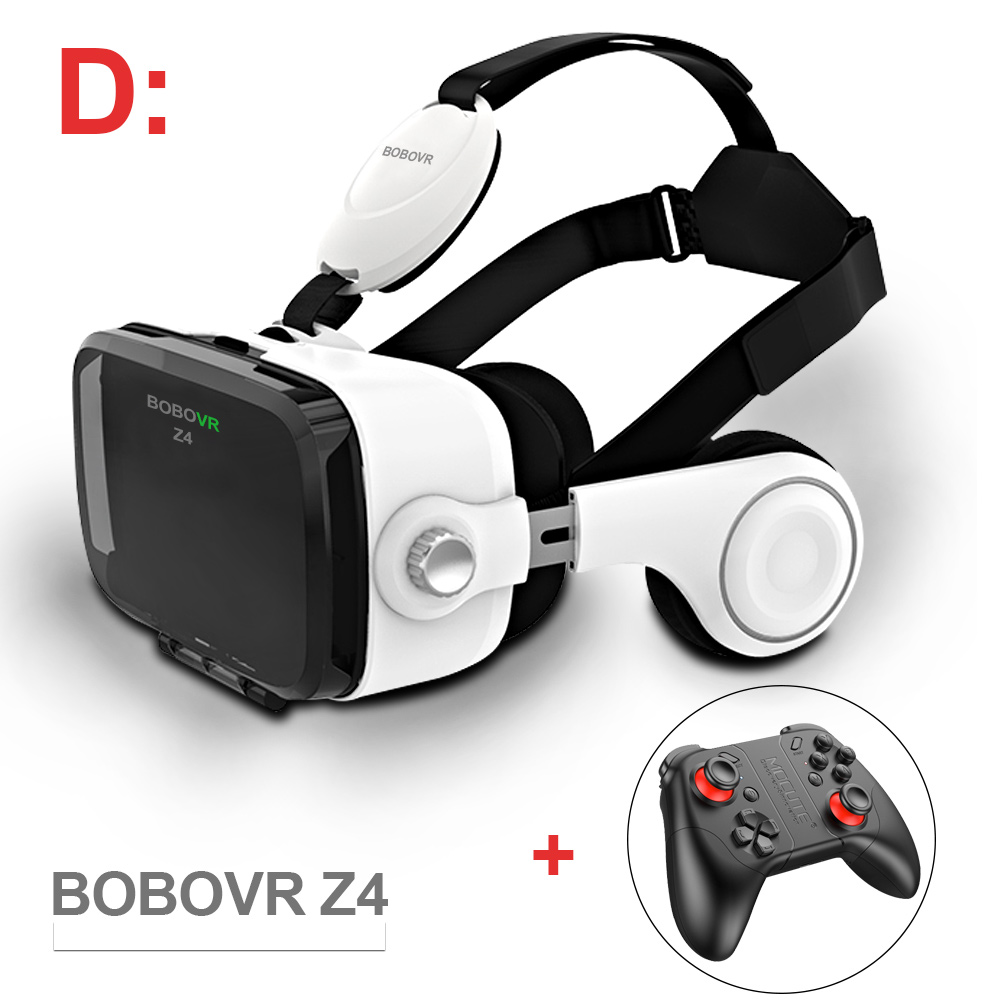 Bobovr z4 VR Box casque de réalité virtuelle lunettes 3D VR lunettes Mini Google carton VR boîte 2.0 BOBO VR pour 4-6 'téléphone portable: Black