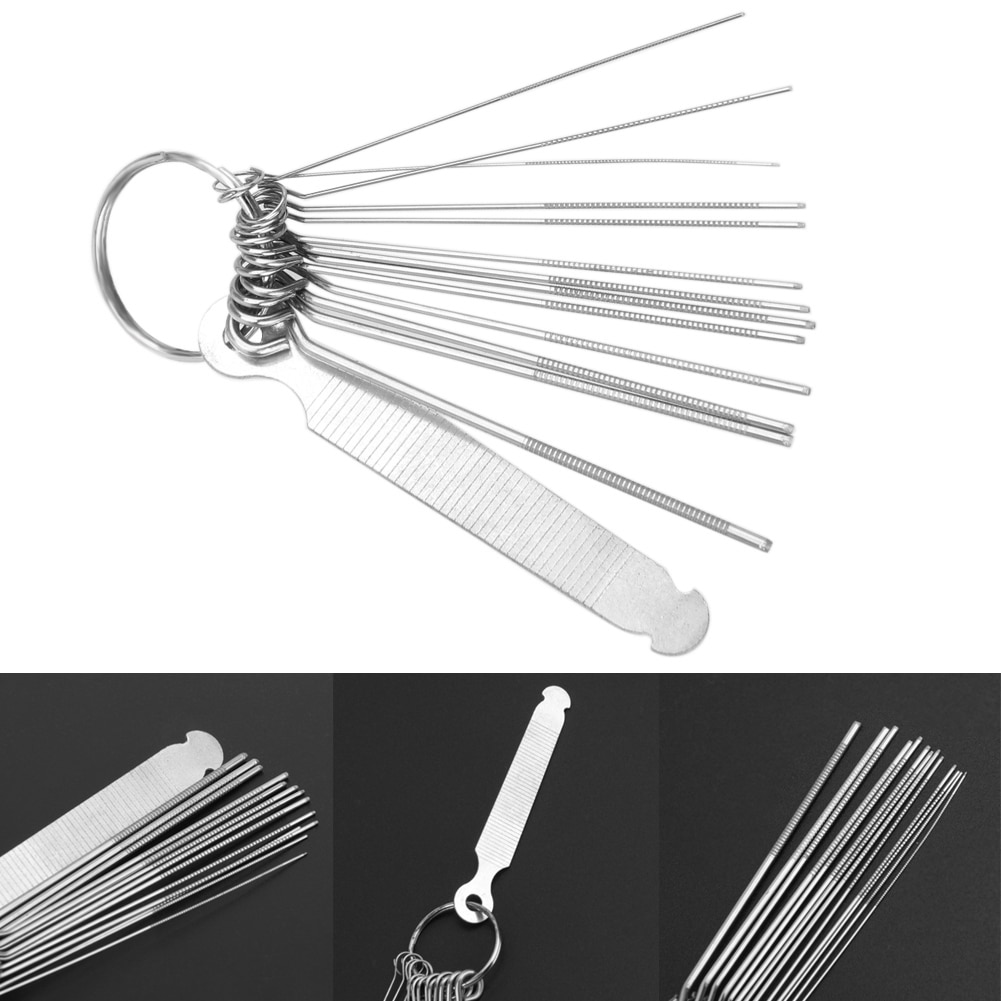 Guitar Nut Slotting File Kit Saw Rods Slot Filing Set Stainless Steel Luthier Guitar Repair Tools Accessories