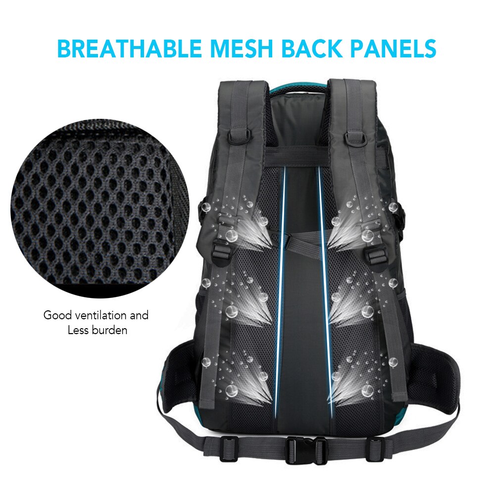 Outdoor Camping Backpack Waterproof Trekking 60L Bag Large Capacity Hiking Cycling Climbing Traveling Sports Backpack