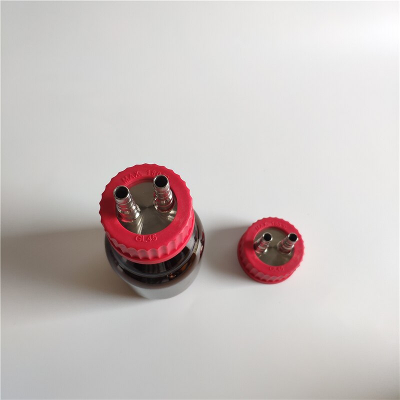 500ML Amber Biological Anaerobic Reaction Bottle fermentation flask 500ml amber glass reagent reaction bottle