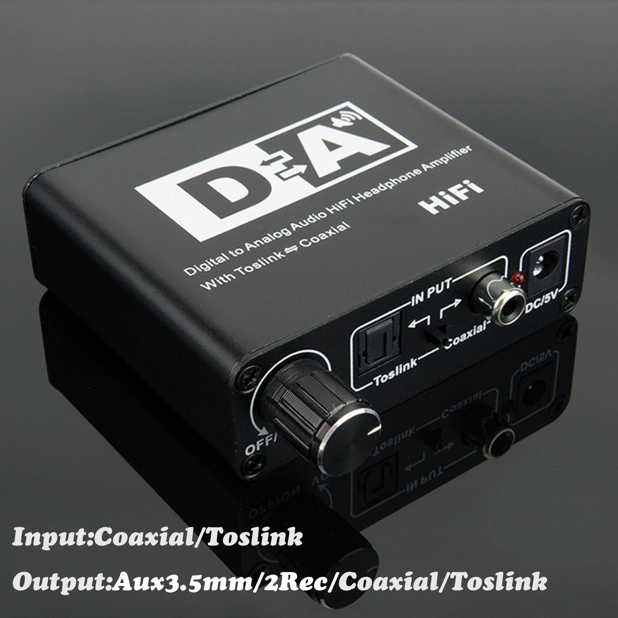 mini høy gjengivelse digital optisk adapter koaksial toslink hjemme-tv signalomformer