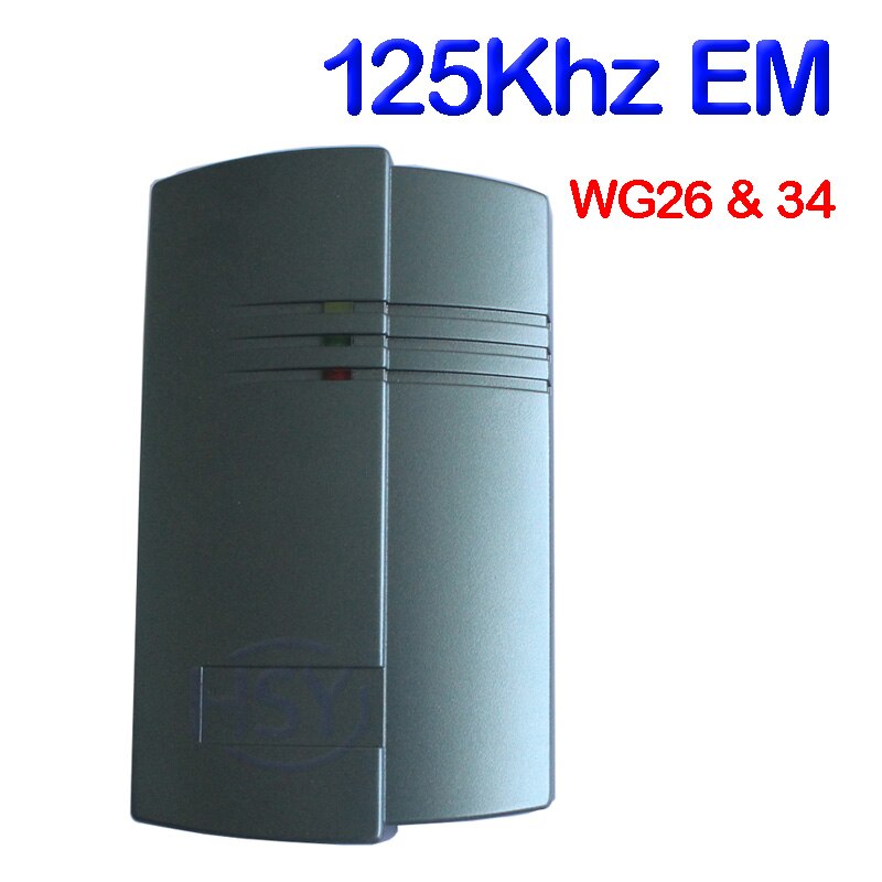 IP65 Waterproof RFID EM 125Khz Proximity ID Card Reader Use For Access Controller System Optional HF IC MF Cards RS232 Readers: HSY-R122 EM WG26