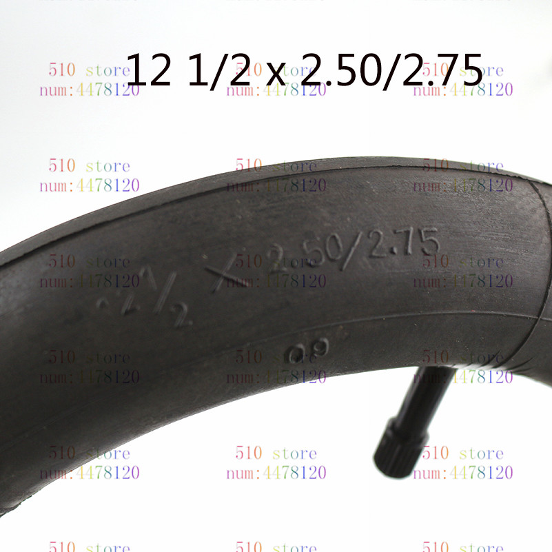 2pcs 12 1/2X2.50 2.75"butyl inner tube pocket Bike Scooter Moped 49CC Rear/front Tire Innertube 12 1/2X2.50/2.75: RIGHT