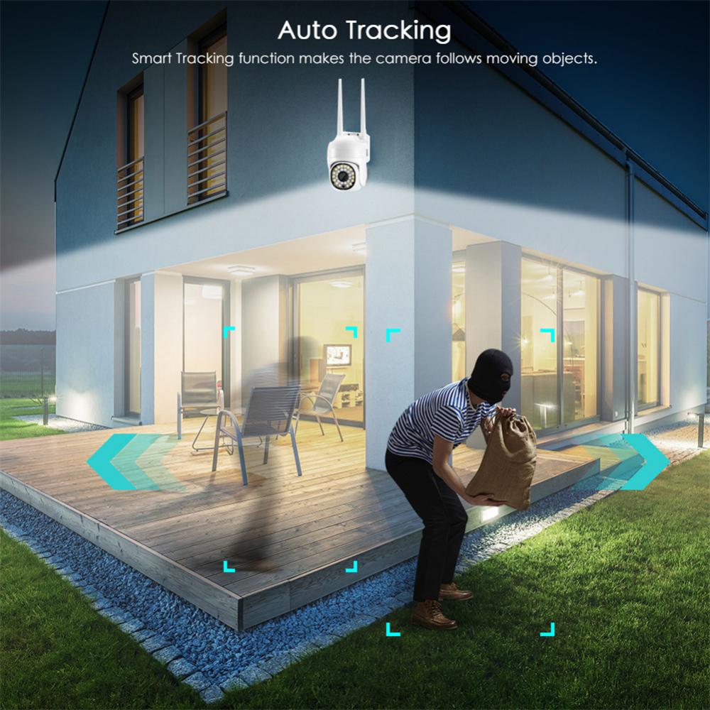 YI IOT 1080P WiFi 2MP Outdoor PTZ IP 4X Digital Zoom Camera Home Security Auto Tracking Human Detection CCTV Video Surveillance