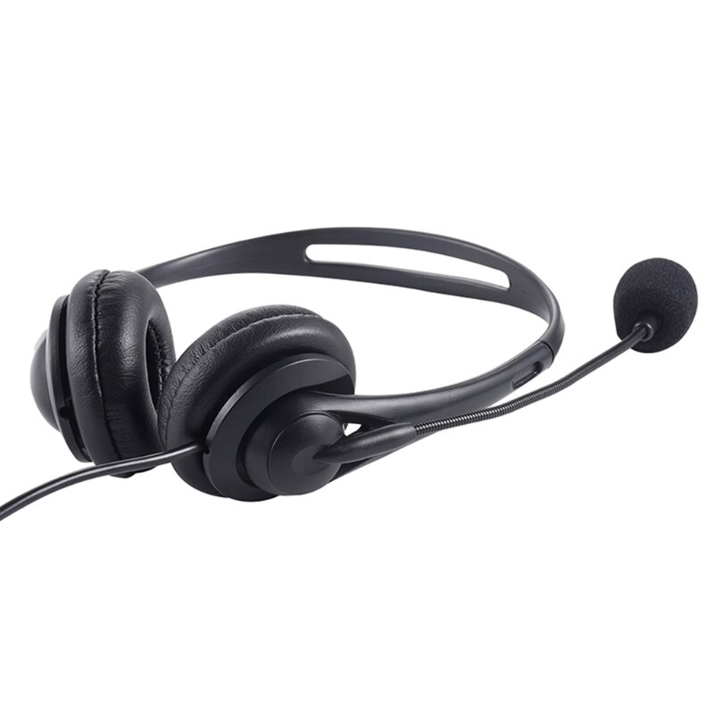 066A Telefoon Headset Met Microfoon Noise Cancelling &amp; Volumeregeling, Telefoon Headset Voor Kantoor, Clear Chat, ultra Comfort
