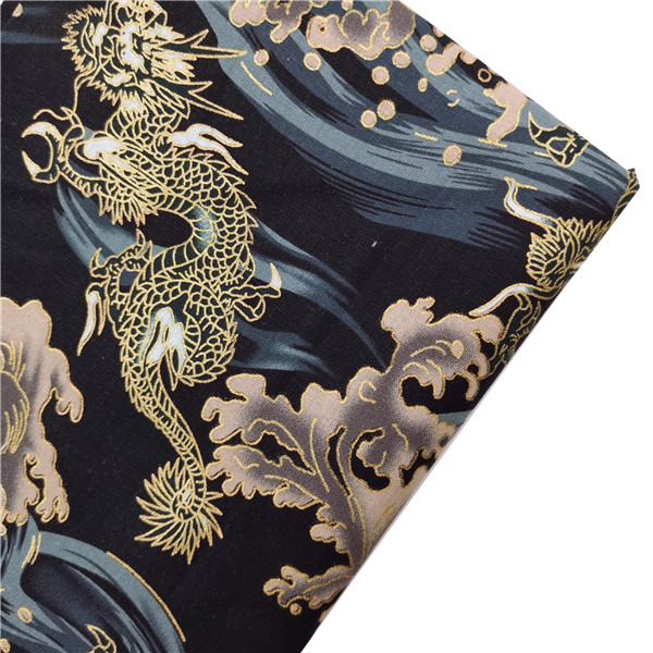 Mantel para coser DIY, colchas hechas a mano, decoración de algodón para el hogar, estampado reactivo de satén, estilo bronce, flor de ciruela, tela de gatos: 45x45cm 1pc / NO.22