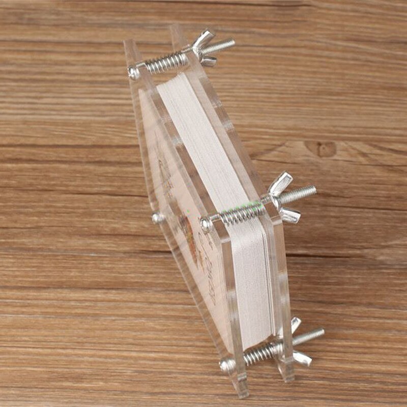 Transparent Deck Poker Protector Pack Box Case Acrylic Playing Cards Clip Holder Magic Tricks Props Accessories