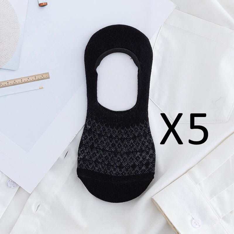 5 Pairs/Lot Invisible Candy Cotton Breathable Socks Non-Slip Mesh Women Summer Girls Casual Short Ankle Boat Low Cut Lady Sox: 3