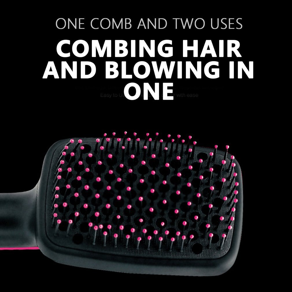 Hairdressing Hair Dryer Comb Two-In-One Hair Dryer Wet And Dry Dual-Use Negative Ion Head Massage Hair Comb