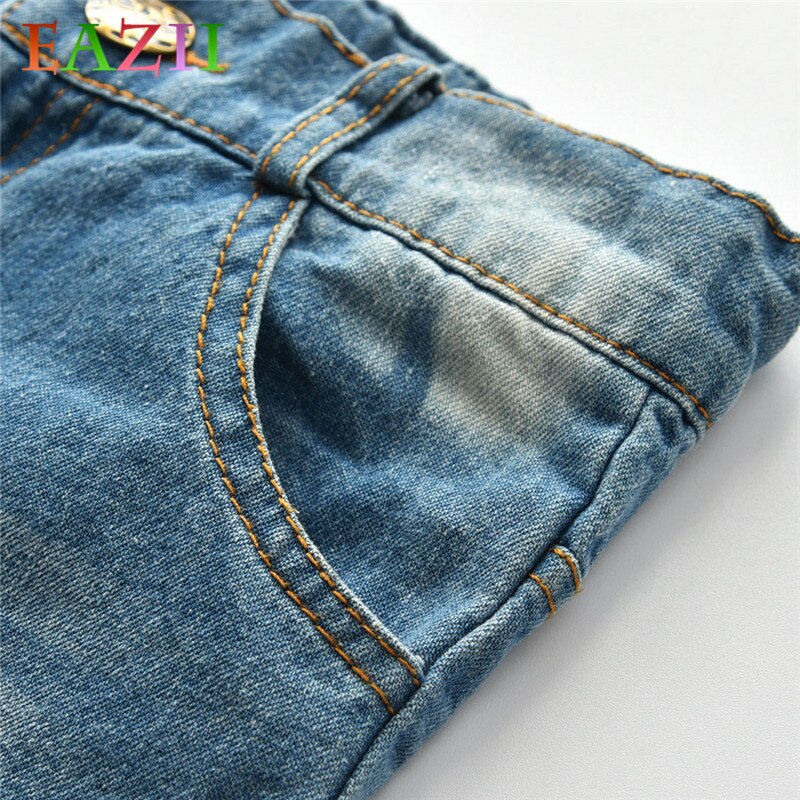 EAZII-Jeans de printemps automne pour filles | Vêtements en Denim décontracté és pour bébés filles, pantalons pour nourrissons