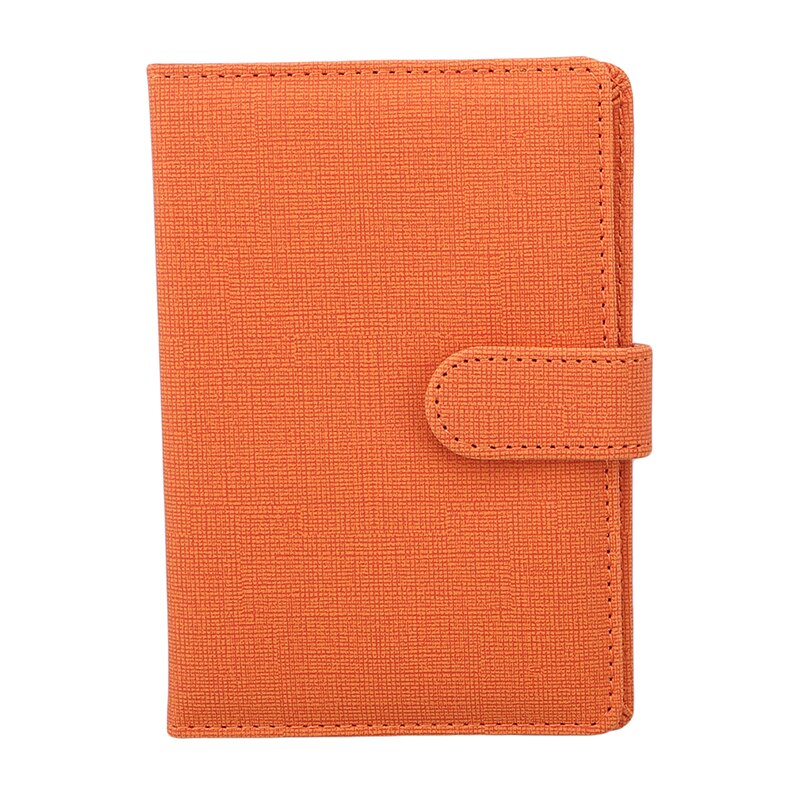 PU Cuir Porte-Passeport Carte Coque Couleur Unie Passeport Housse De Protection Couverture de Passeport: Orange