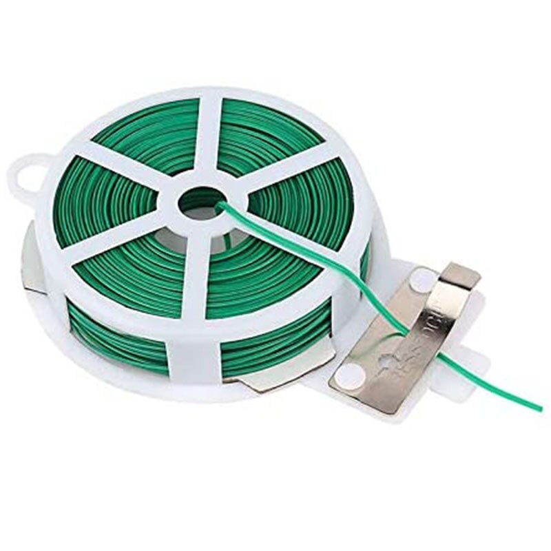 4Pack Garden Twist Tie Wire Roll With Wire Cutter Plant Cable Ties Reusable Cable Ties Greenhouse Grow Kits Gardening Cable Tie