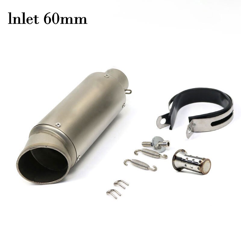 51Mm/60Mm Inlet Motorfiets Pijp Escape Uitlaat Sc Uitlaat Voor Gp-Project Met Db killer Universal Pitbike Vespa: E-1