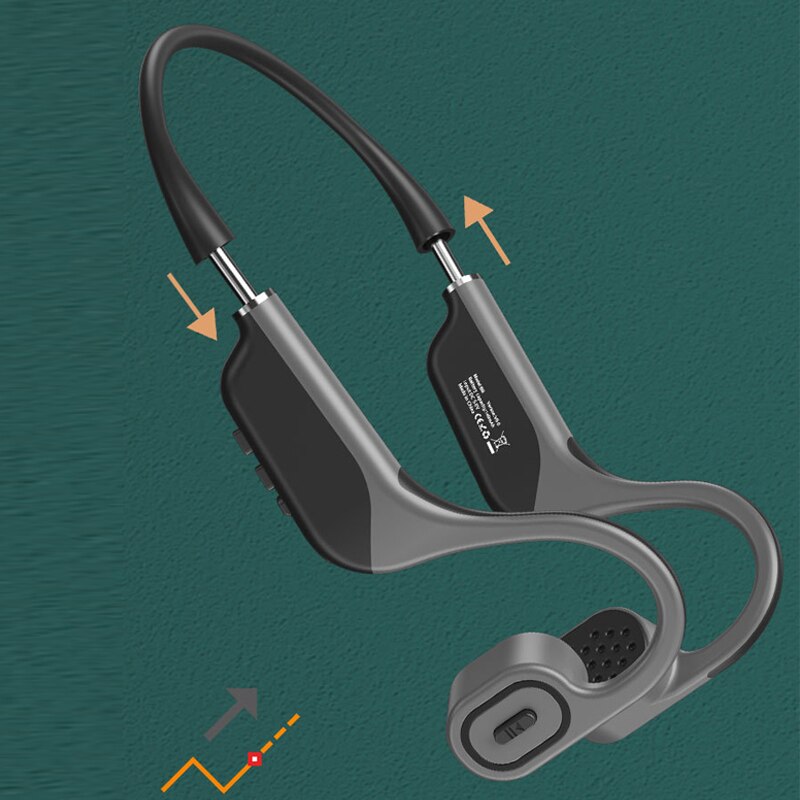 B9 Wireless Bluetooth Headphones Bone Conduction Earphones Stereo Earbud Built-in Memory 8G Sport Waterproof Headset With Mic