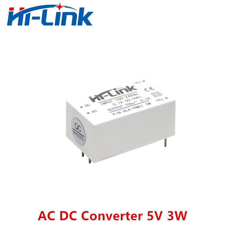 Hi-Linknew white colorHLK-PM01 AC DC 220V to 5V 3W 600mA Step Down Isolated Switching Power Supply Module