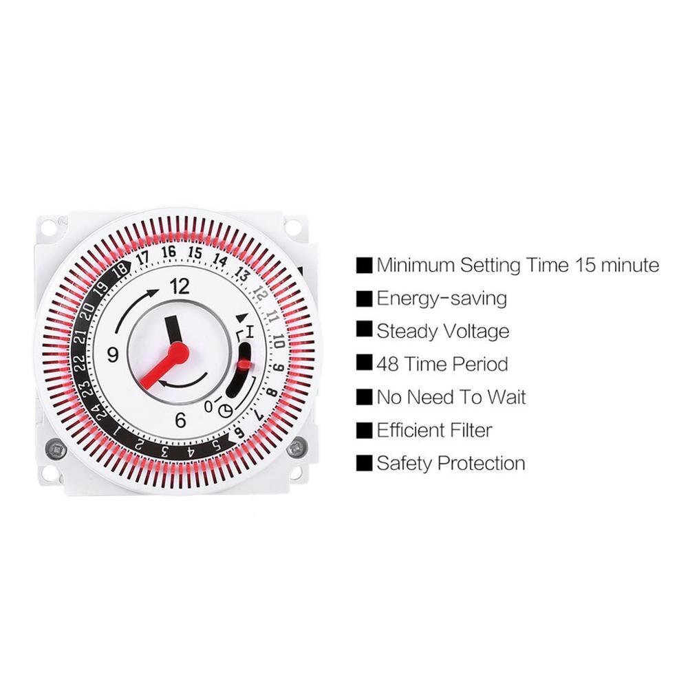 Kitchen Mechanical Timer 250V Time Counter Reminder 15min 24h Countdown Energy Saving Controller Industrial Timing Switch