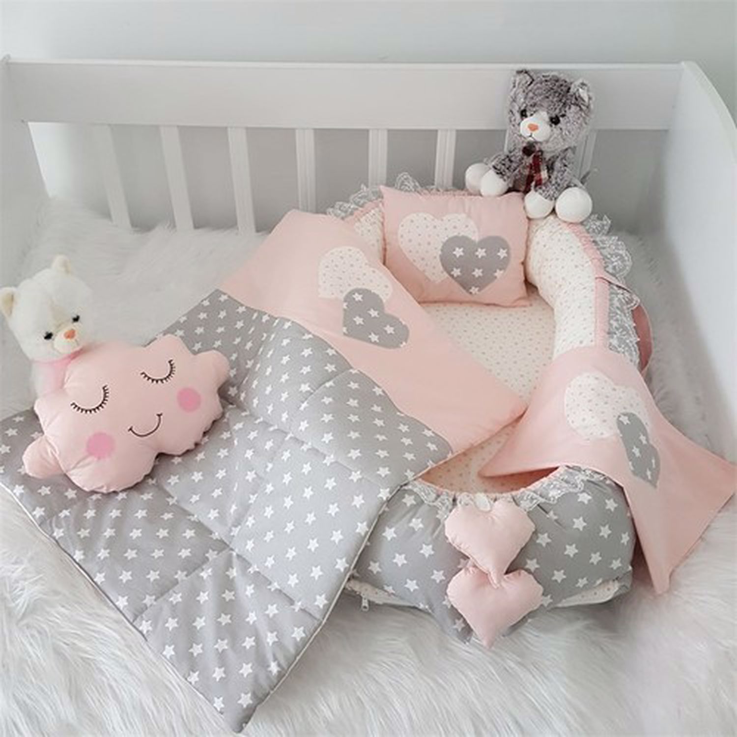 Baby neugeborenen baby bett 100% organische baumwolle tragbare baby nest bett mädchen jungen baumwolle krippe oder baby bett baby kindergarten babynest