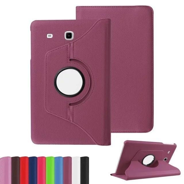 360 Rotating Case Stand Cover For Samsung Galaxy Tab E 9.6" SM-T560 T561 PU Leather Stand Smart Tablet Tablette Stands Fundas