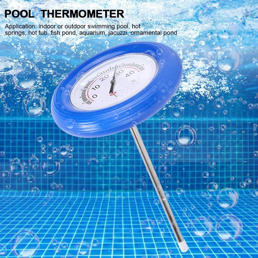 Swimmingpool spa flydende termometer vandtemperaturmåler skivemåler enhed flydende temperatur display plade vand termo