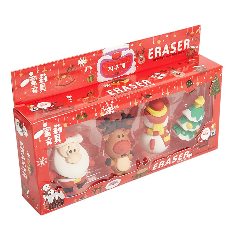 Christmas children's Santa Claus shape eraser cartoon shape eraser student stationery prizes office supplies