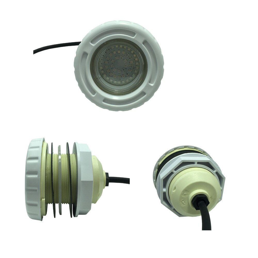 Focos LED RGB Para Piscinas 12V AC 6W Fiberglas Schwimmbad Licht Unterwasser Beleuchtung Mehrfarbig Veränderbar IP68 Wasserdicht Kalt weiß