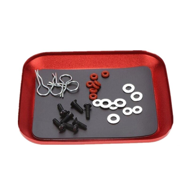 Aluminum Alloy Magnetic Tray Storage Box Container Ring Electronic Parts Screw Beads Organizer Case