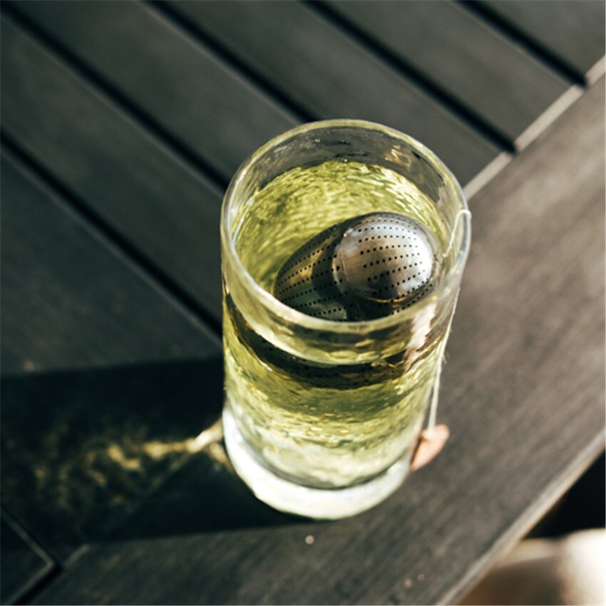Passoire à thé créative en titane pur en forme d&#39;œuf, pour l&#39;extérieur, filtre parfumé, tasse à thé intégrée
